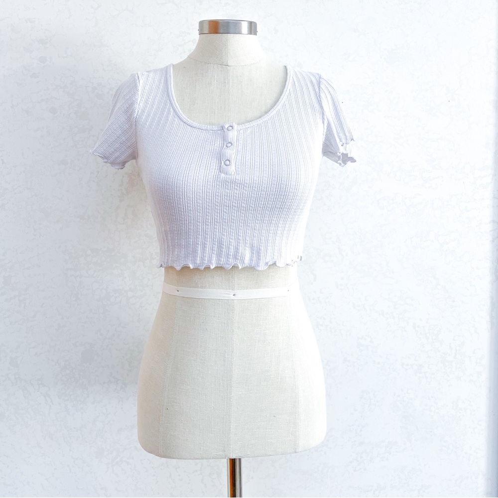 BP by Nordstrom Ribbed Crop Top XS